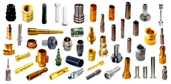 Sample Parts inspected by Horizontal Visigauge including Precision machined parts, Turned components, Automotive components