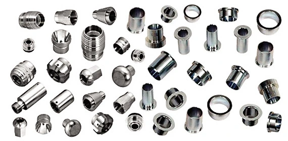 Sample Parts Linear Pick and Place Machine can inspect including Flange Bush, Sleeve, Spacer