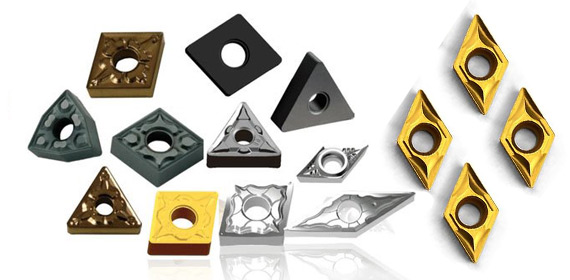 Robotics & Vision Based Sorting Machine sample parts including various types of Cutting Inserts